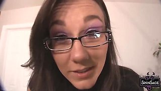 Sinn Sage Sexy Lingerie Solo - Pink Underwear & Glasses POV
