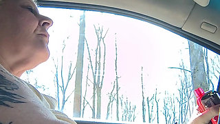 Masterbation in Car Driver Seat