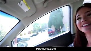 Hot young Big Ass brunette teenage picked up and nailed point of view