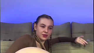 First Time Anal Fuck with Big Dildo