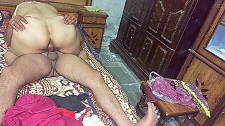 Horny wife Lubnawife gets frisky in the kitchen with plenty of action