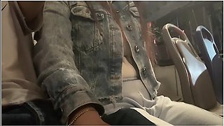 Public Flash Dick On Bus And Unknown Girl Wants To Touch