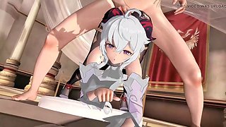 Ganyu, wife long, grandmother cartoon