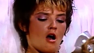 Blonde tight pussy babe solo toy fun in glamour masturbation