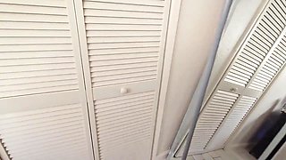 Chubby Inked Nerdy Babe Turns Her Step-bro On With Her Huge Boobs, So He Fucks & Creampies Her