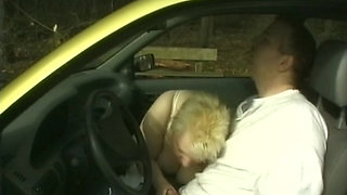 Chubby German MILF Got Her Pussy Fingered and Licked in Car