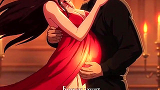 Romantic candlelight dinner that ends with husband making love to pregnant Ayesha on table