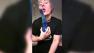 Seaside Lust - fantasy toy in pussy makes FtM cum for 30 seconds!