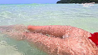 910 in Pantyhose Under Water