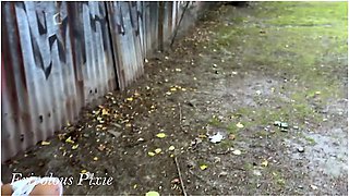Wild Public Flashing: Pissing, Masturbating To Orgasm & Train Excitement