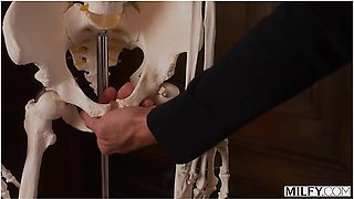 Fit Blonde Teacher Millie Keeps Bad Boy