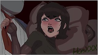 Mavis Dracula Frankenstein In Bed - Car Toon