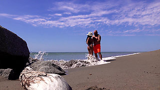 Hot Latina Fucked on the Beach