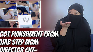 Hijab Step Stepmom Give Her Foot Punishment as Her Step Stepson Doing Bad for a Whole Month - Minokiiko