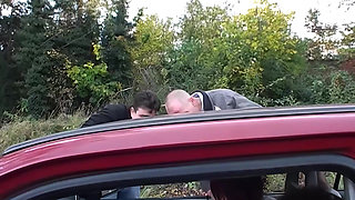 Horny Sluts Sucking Cock in Car - Wild Group Sex Orgy