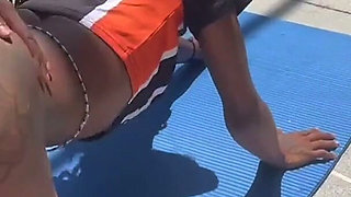 Ebony Slut Fucks Coach for Spot on Team