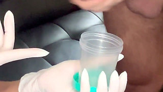 Doctor Aria Nicole Helps Extract Semen Sample From Patient