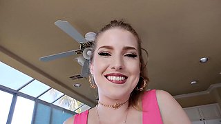 Brunette Big Tits Rollie Takes Rough Doggystyle in Hardcore Audition