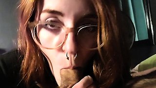 Czech amateur blowjob and fucking POV in public