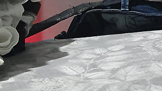 Step mom get undressed in front of step son dick