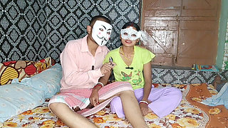 First Time Hurtful Tight Ass Fucking Village Step Sister and Step Brother, Hindi Anal Sex