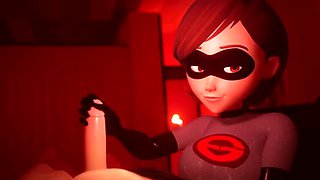 POV Handjob with Mrs Incredible in New Costume - Voiced JOI Fap Instruction