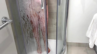 Mrs Mature Feet and her Shiny Nylon Slip 389