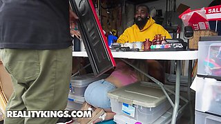 Enchanting Ace and Ashley's reverse cowgirl action