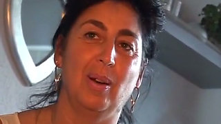 Mature Lady From Germany Doing Everything She Can to Make Him Cum