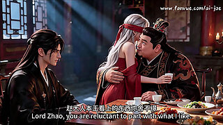 Cuckold Husband Watches Fat Bull Fuck His Blindfolded Red Concubine Ai-generated
