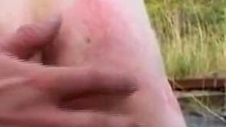 Outside humiliating old and young, pussy pinching , chaining