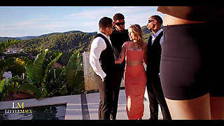 Unexpected 3 BBC Gangbang During Photoshoot,irish Snowbunny Tina Snow Pissed on & Destroyed