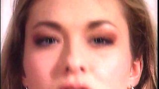 Amateur brunette teen blowjob and cumshot