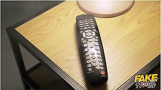Honey Demon And Lady Lyne In Using A Magic Remote On These Big Tit Babes To Fuck Them Both