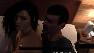 Cheating Milf Anna Having Sex With Her Father In Law On Bed Next To Her Boyfriend