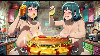 Funny Women Cooking, Ai Animation