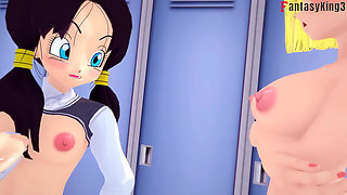 Videl Almost Finds Gohan Having Sex with Android 21 - Dragonball Zex Series