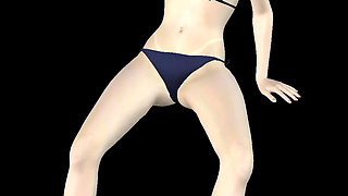 Animated 3D Porn - Very Beautiful Girl Masturbating with Banana Till Orgasm