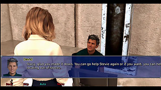 The office wife part 3: Stacy played with herself in the shower at work