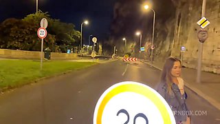 Beautiful Girl Sucking Huge Dick On A Famous Public Place