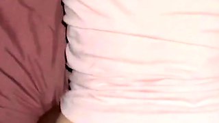 Big-cock guy fucks his teen brunette's beautiful big ass bef