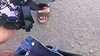 Dick Flash - a Girl Caught Me Jerking off in the Street and Help Me Cum - Misscreamy