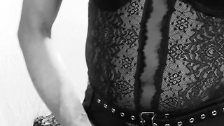 Lacey Black Body Basque Cock Wank