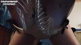 Fucked Doggystyle With Nipple Clamps Front View