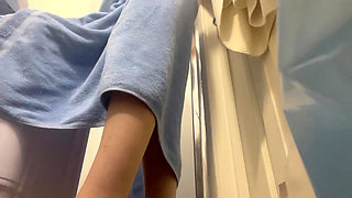 Giantess Gets Watched in Shower Playing with Pussy and Squishes Tiny Man When She Sees Him