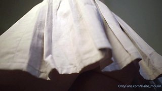 Felony teases you with a sexy ass upskirt