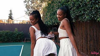 Lewd black muff munchers breathtaking porn movie