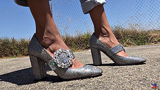 Viva Athena Flaunts New Heels for Her Man