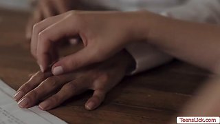 College babe sits on teachers face to pass