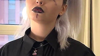 Flexible Alt E-girl Sucks for Energy Drink and Takes Deep Anal Creampie in Insane Positions